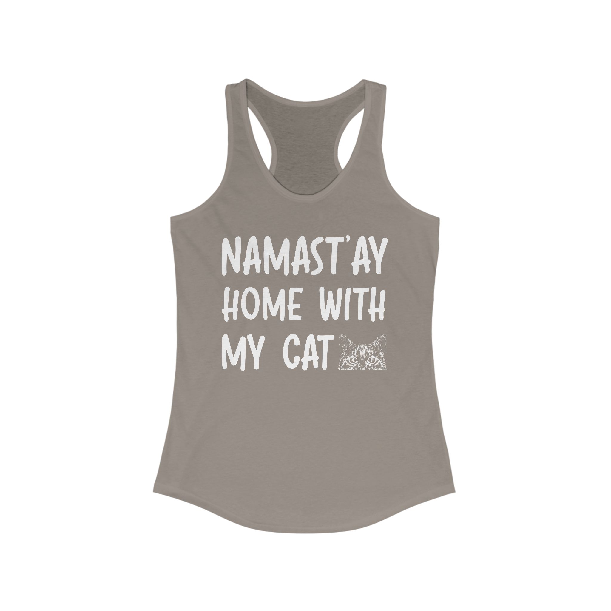 Namast'ay Home with My Cat Racerback Tank - Image 11