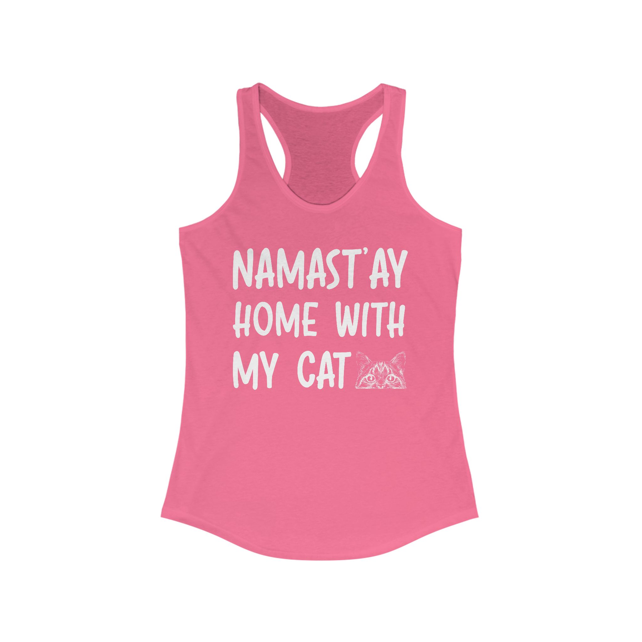 Namast'ay Home with My Cat Racerback Tank - Image 29