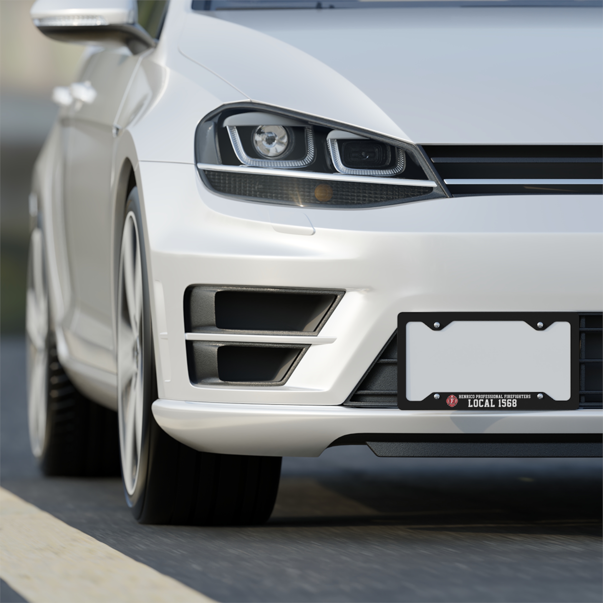 Local 1568 Metal License Plate Frame - Image 4