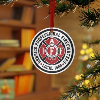 Local 1568 Metal Christmas Ornament