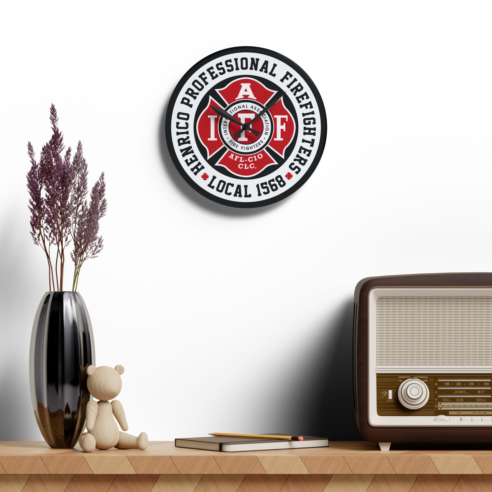 Local 1568 Acrylic Wall Clock - Image 8