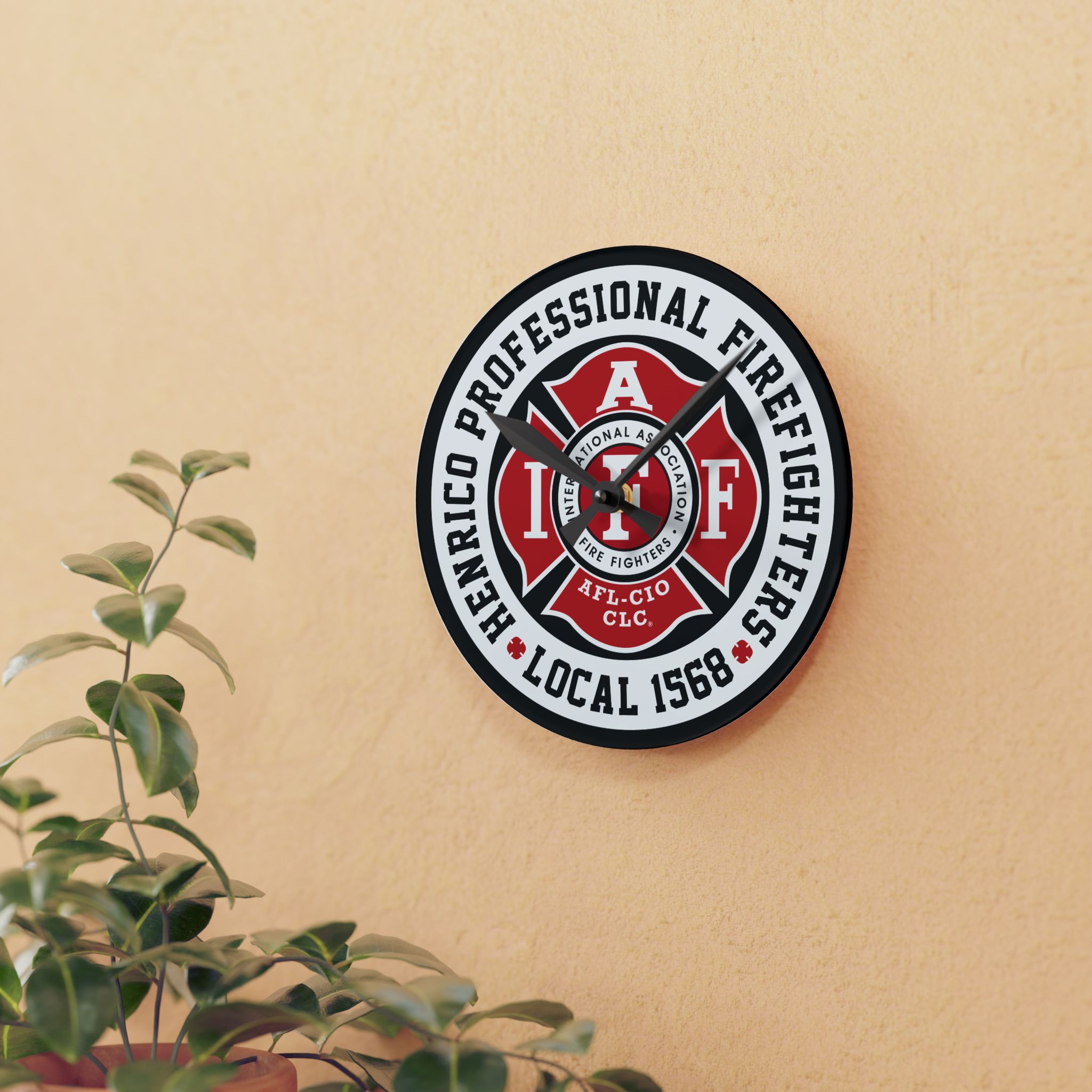 Local 1568 Acrylic Wall Clock - Image 3