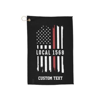 Local 1568 Golf Towel : Flag