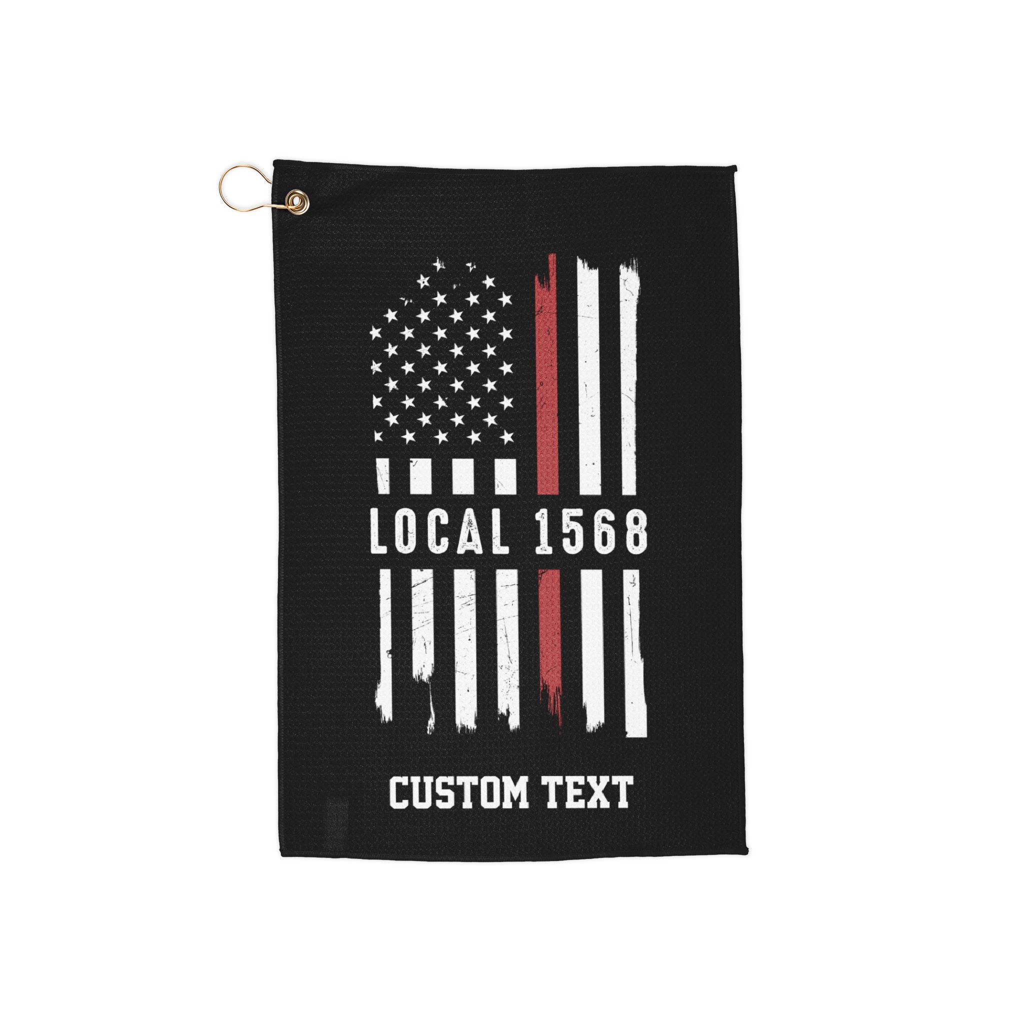 Local 1568 Golf Towel : Flag